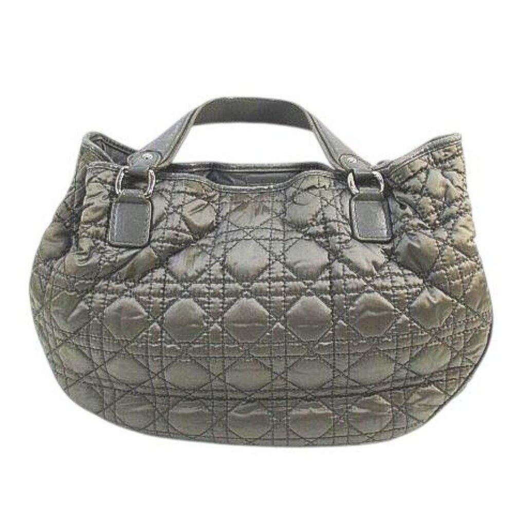 Christian Dior Cannage Handbag Quilted Charm Green - Picture 4 of 9